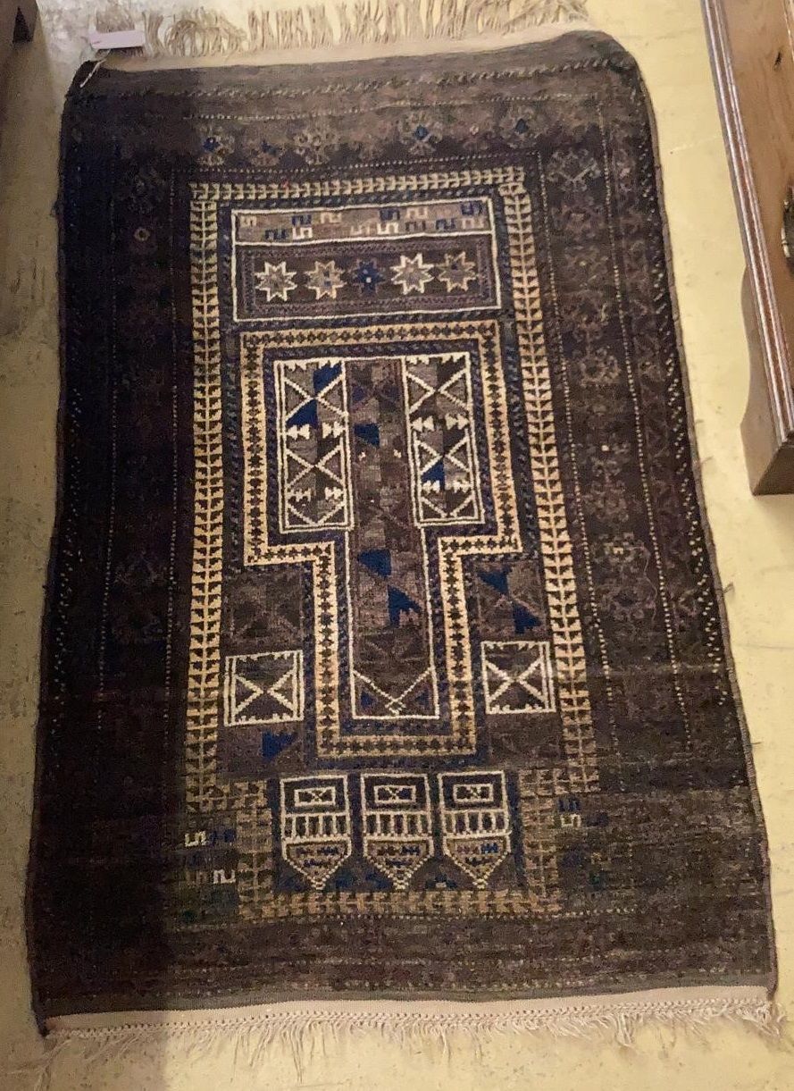 A Belouch prayer rug, 130 x 80cm